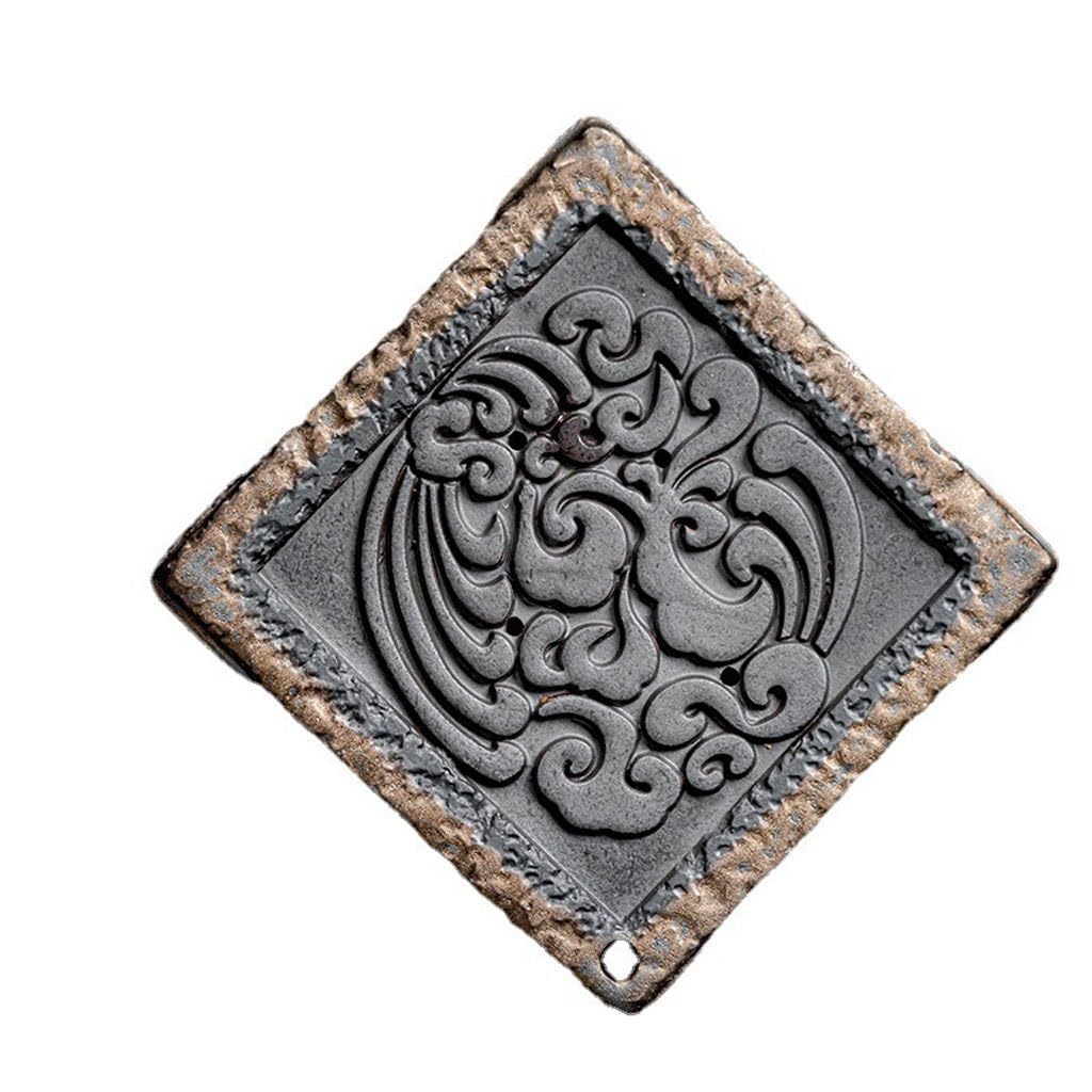 Tea Tray Ceramic Household Teapot Holder Zen Tea Holder Chinese Tea Tray Small Water Storage Dry Tea Table Pot Mat Tray Tea Table Tea Plate