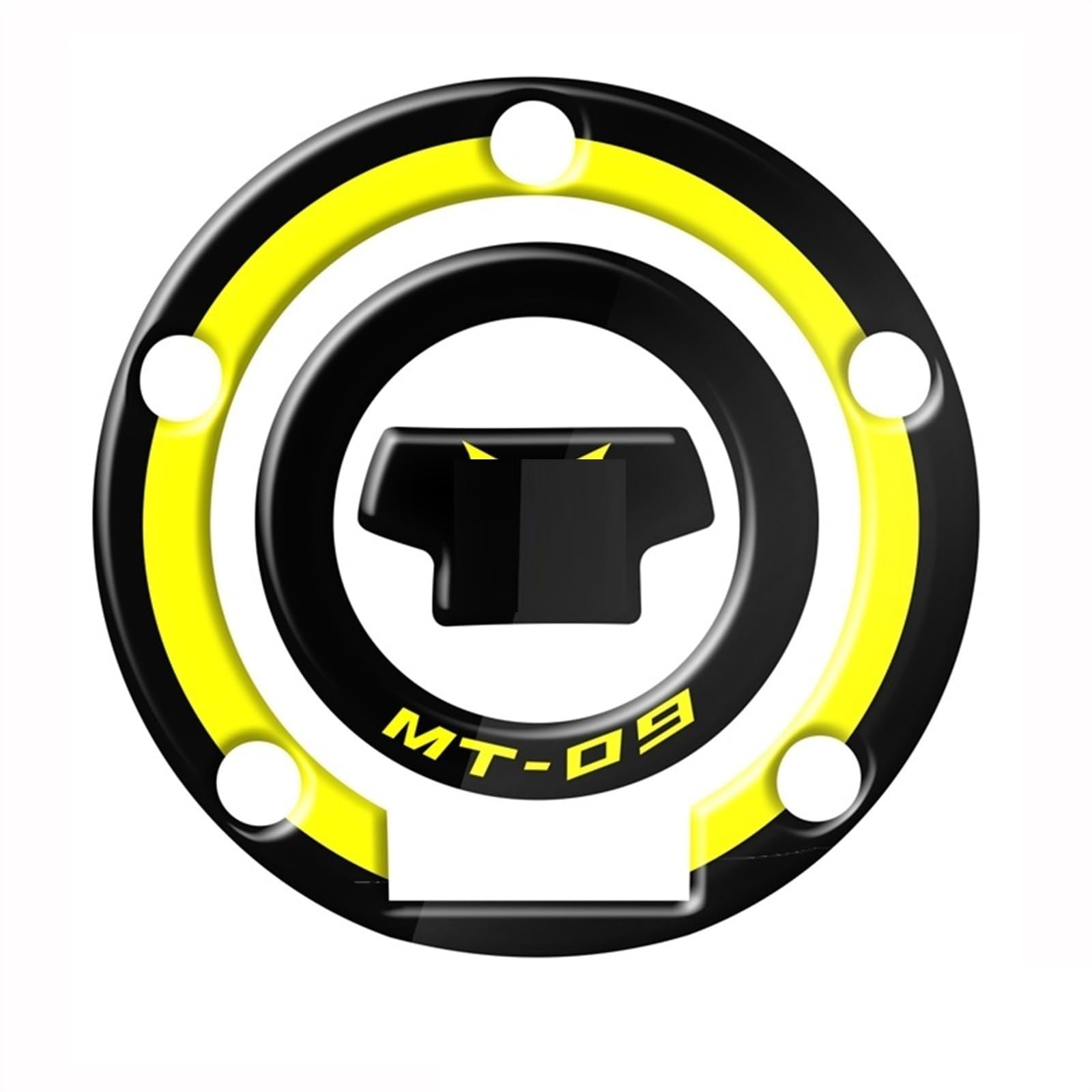 Motorcycle Fuel Tank Cap Sticker for Yamaha MT MT-07 MT-09 MT07 MT09 FZ-07 FZ-09 Decorative Protector Carbon-Look(Color17)