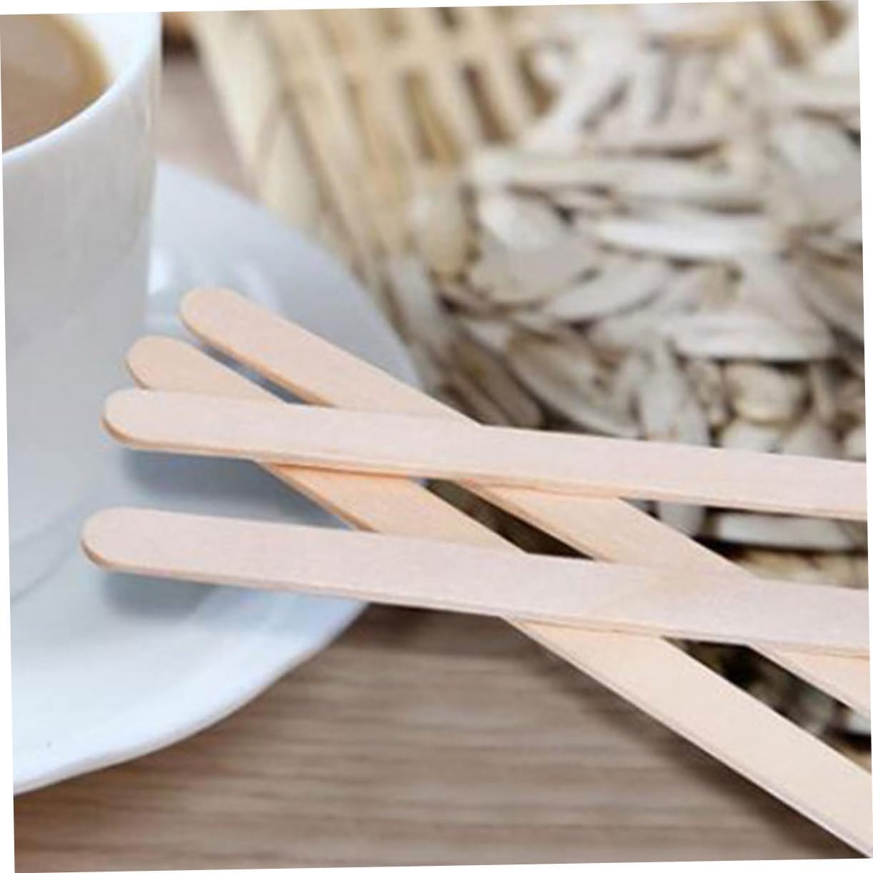 ORFOFE 500pcs Coffee Stirrers Espresso Stirrer Tool for Coffee Bar Beverage Stirring Rods Disposables for Hot Cocoa Tea Cocktails