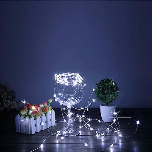 Miniatura 2 de Cadena de luz LED de alambre de cobre de energía solar al aire libre impermeable guirnalda vides cadena de luces luciérnaga valla lámpara decoración