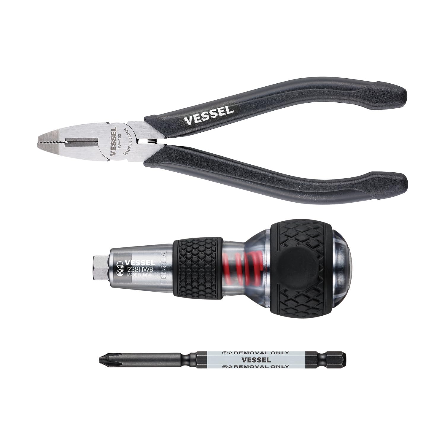 (USA Official) VESSEL Impact & Out Screwdriver & Screw Removal Kit