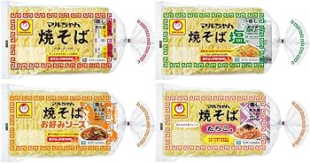 Amazon.co.jp: [冷蔵]東洋水産 マルちゃん焼きそば 4種セット 各1個