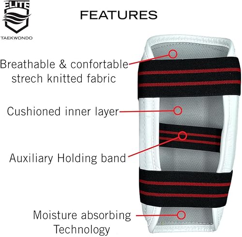 Miniatura 4 de ELITE - Protector de antebrazo de Taekwondo para niños y adultos (protector TKD)