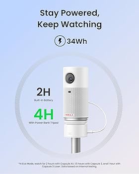 Amazon.com: NEBULA Capsule Power Bank Tripod, Up to 2H Built-in