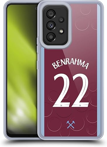 Miniatura 1 de Head Case Designs Officially Licensed West Ham United FC Saïd Benrahma 202324 Players Home Kit Soft Gel Case Compatible with Samsung Galaxy A53 5G