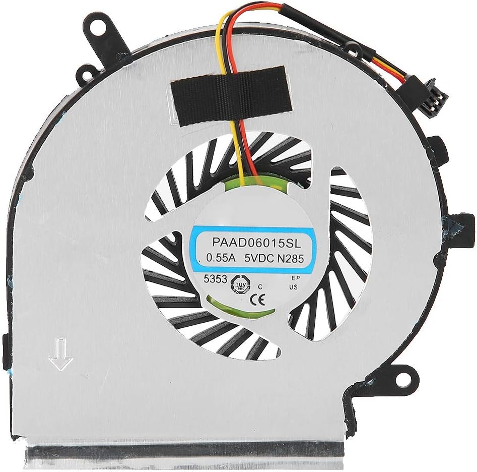 CPU Cooling Fan, 3Pin Case Fan Replacement, Laptop CPU Cooler Fan Radiator for GE62 GL62 GE72 GL72 GP62 GP72 PE60 PE70 Compatible Part Number: PAAD06015SL N303