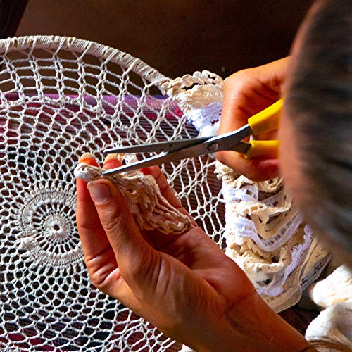 Mandala Life ART DIY LED Dream Catcher Kit 12x30 inches - Make Your Own Bohemian Wall Hanging with All-Natural Materials - Creative Activity Set Includes Premium Lace, Yarn, Feathers and Wooden Hoop - Thumbnail 7