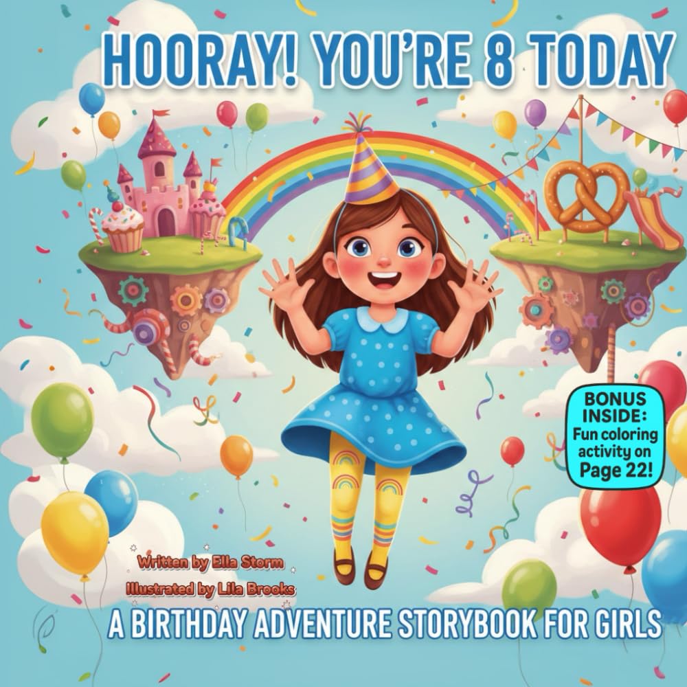 Hooray! You’re 8 Today: A Birthday Adventure Storybook for Girls