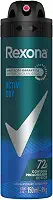 Rexona Desodorante Antitranspirante Aerosol Masculino Active Dry 72 Horas 150Ml Branco