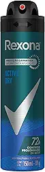 Rexona Desodorante Antitranspirante Aerosol Masculino Active Dry 72 Horas 150Ml Branco