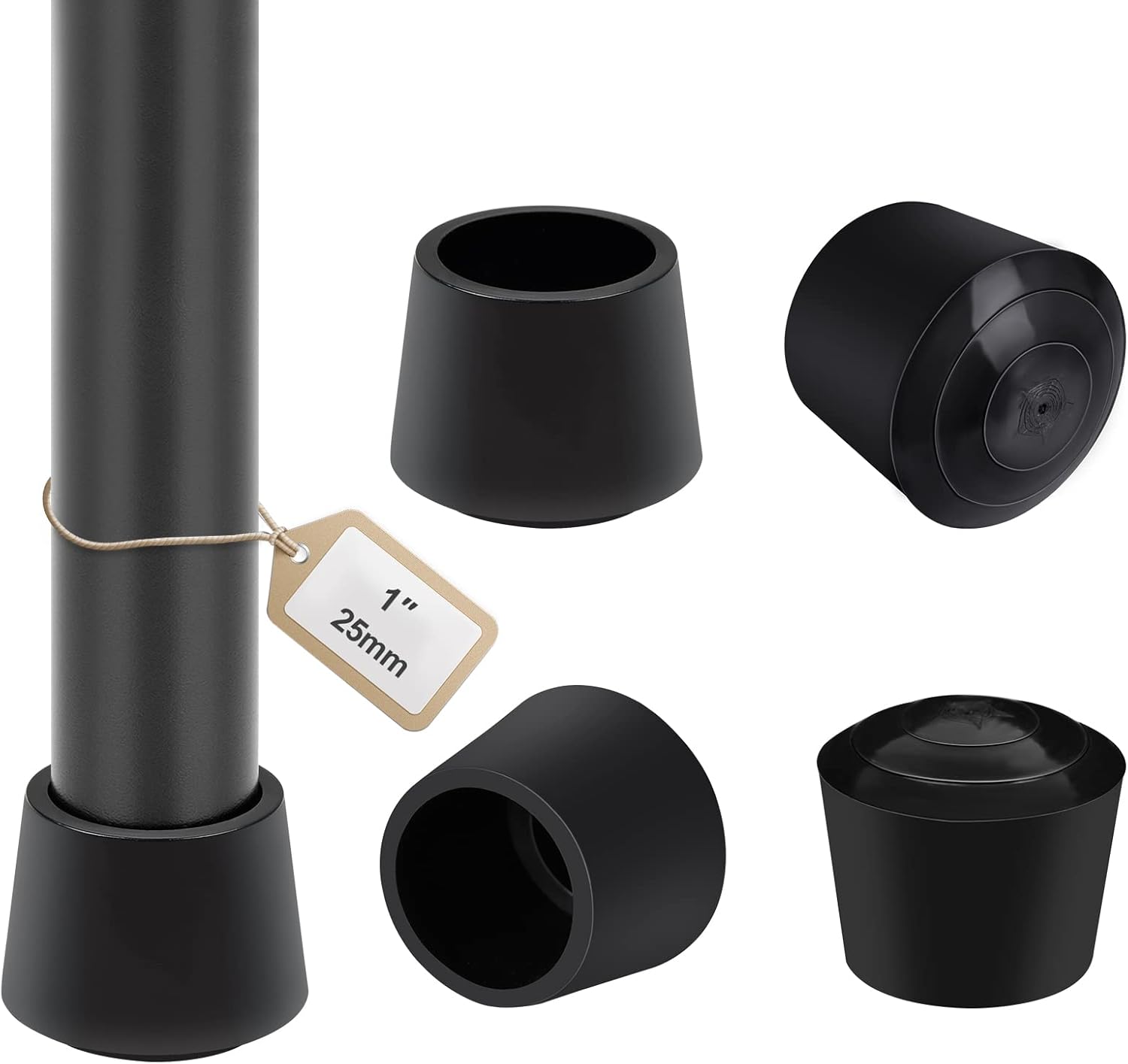 Chair Leg Caps, Sopito 16pcs 1 inch(25 mm) Chair Leg Protectors for