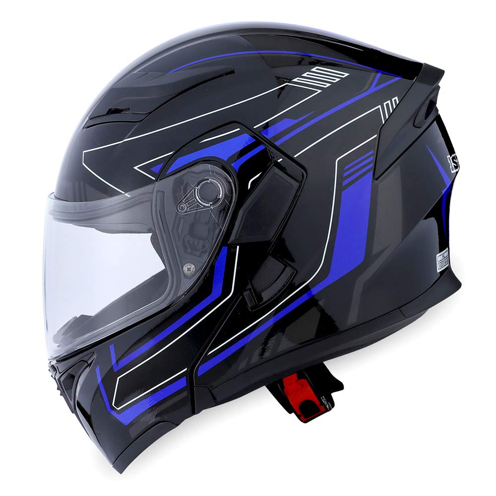 1Storm Motorcycle Modular Full Face Helmet Flip up Dual Visor Inner Sun