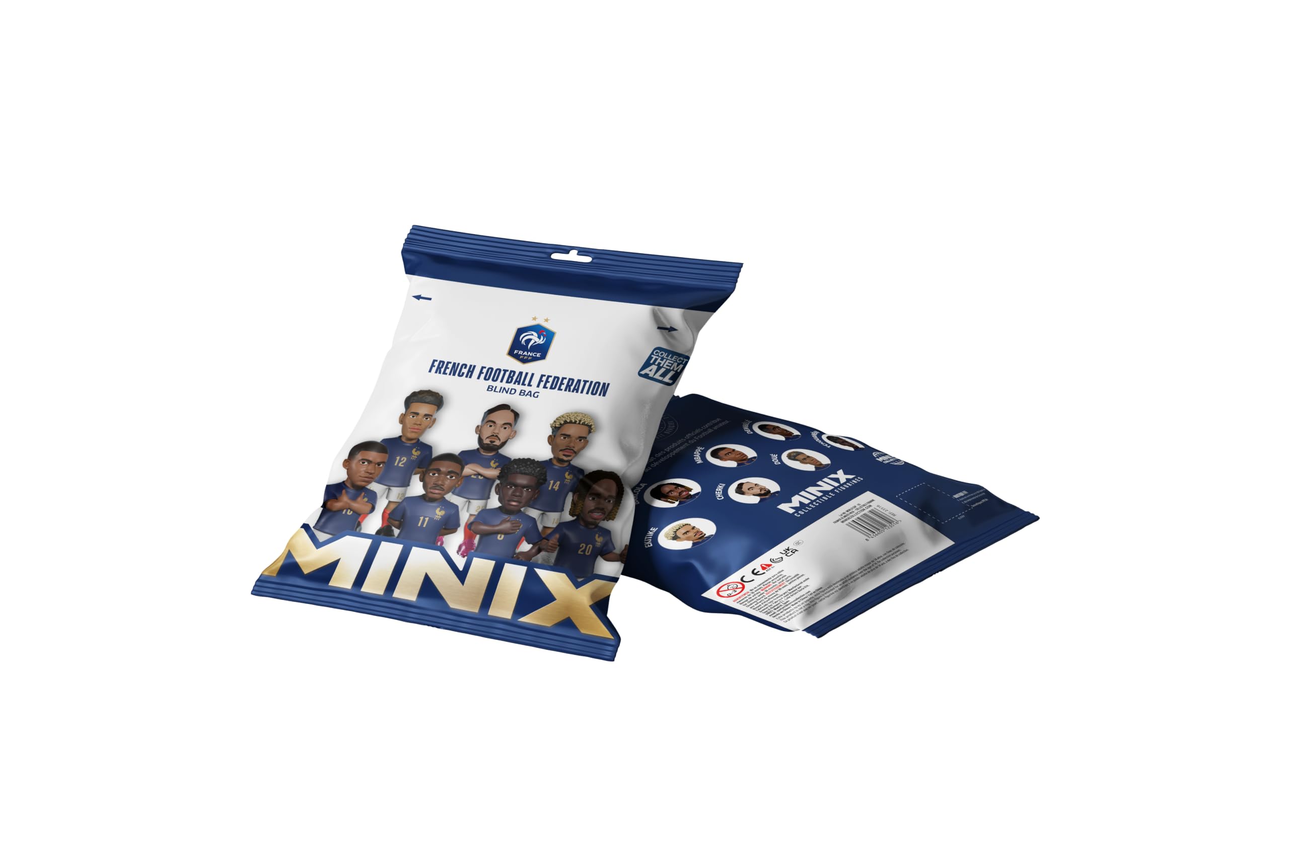 MINIX - World Cup Football Stars Mini Format - Internationale Teams B - Display Blind Bag Surprise - Sammel-Figuren 7cm