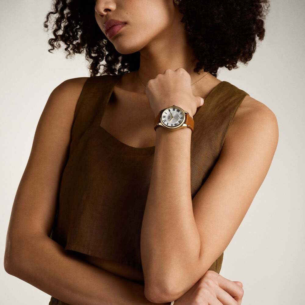 FOSSIL Gilmore Uhr für Damen, Quarz DREI Zeiger Datumswerk mit Edelstahl oder Lederarmband