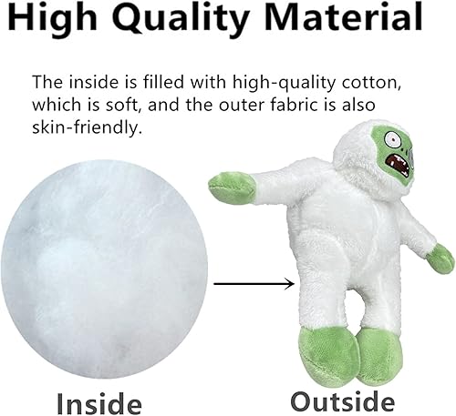 Miniatura 5 de Juguetes de peluche de 10 pulgadas Plants VS Yeti Normal Zombies PVZ Plush 1 2 Muñeca suave de peluche Yeti Zombies Nuevo