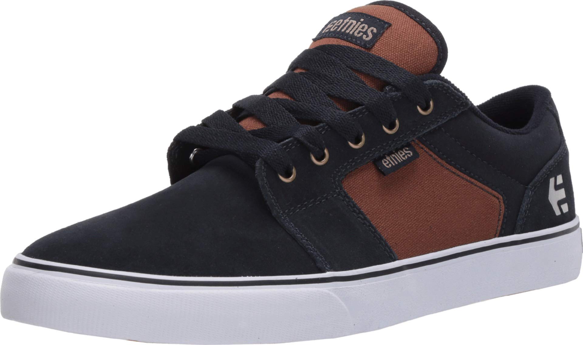 Etnies Barge LS – Classic Skate Look, Slim Vulcanized Silhoutte, Hefty Armored Collar, Reinforced Vulc