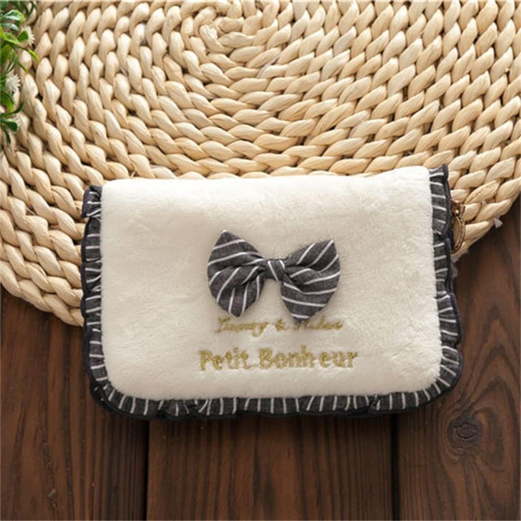 Girl Heart Plush Jewelry Bag Travel Portable Mini Folding Jewelry Bag Sweet Jewelry Storage (Color : D, Size : About 13 * 9 cm) (E About 13 * 9 cm)