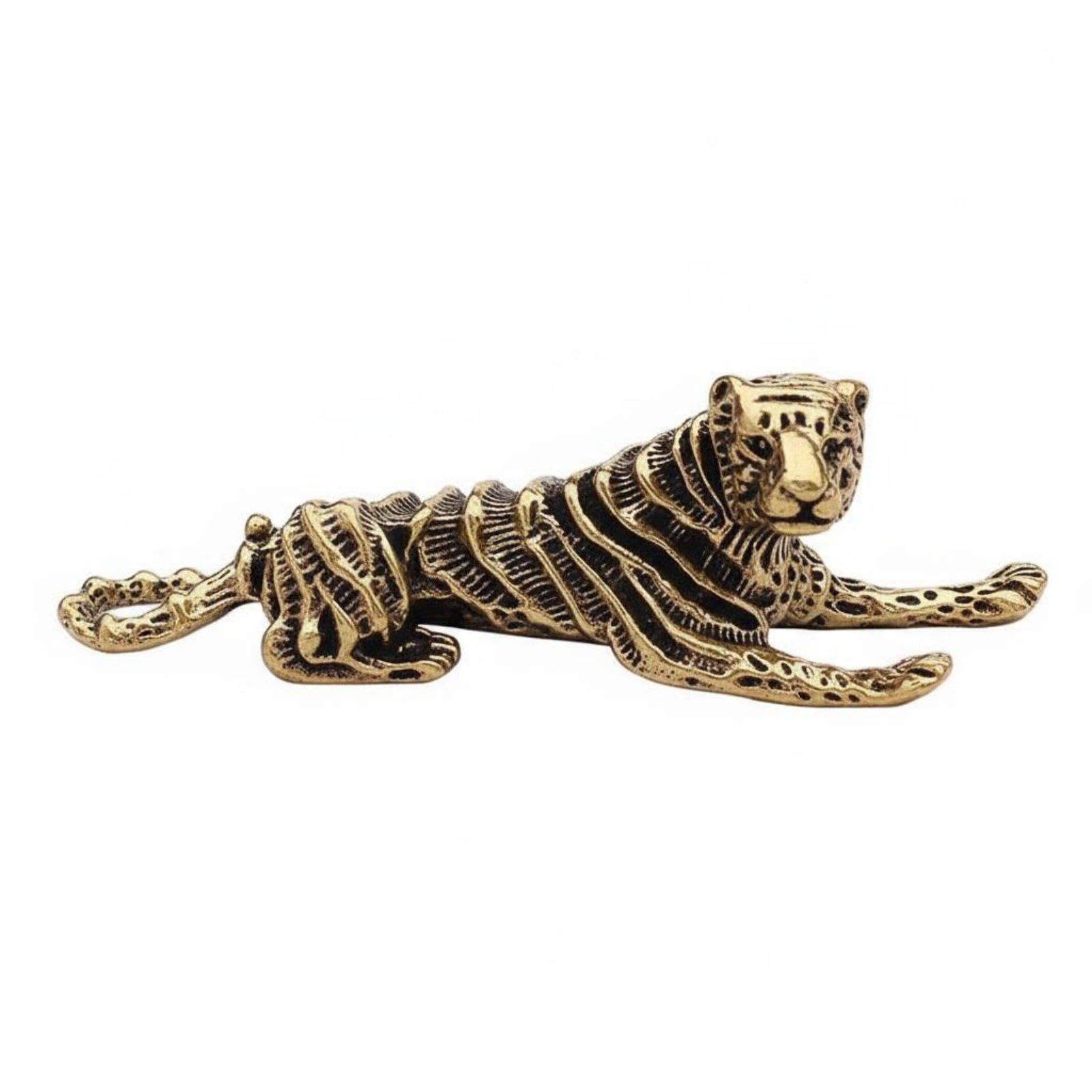 Chinese Astrological Brass Figurine, Detailed Craftsmanship Brass Chinese Astrological Statue Symbol of Prosperity Solid Copper Animal Figure Large Tiger|Antiques| Asian Antiques| China|-image-36