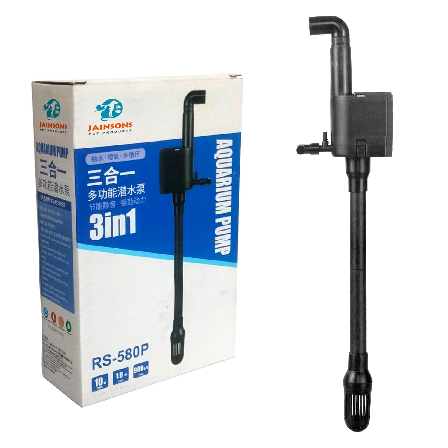 JAINSONS PET PRODUCTS Rs Electrical Power Head For Aquarium Pond, Aquariums, Fish Tank, Power Head For 480A/580A Filters Power: 10 Watt (Top Power Filter 10Watt)-image-37