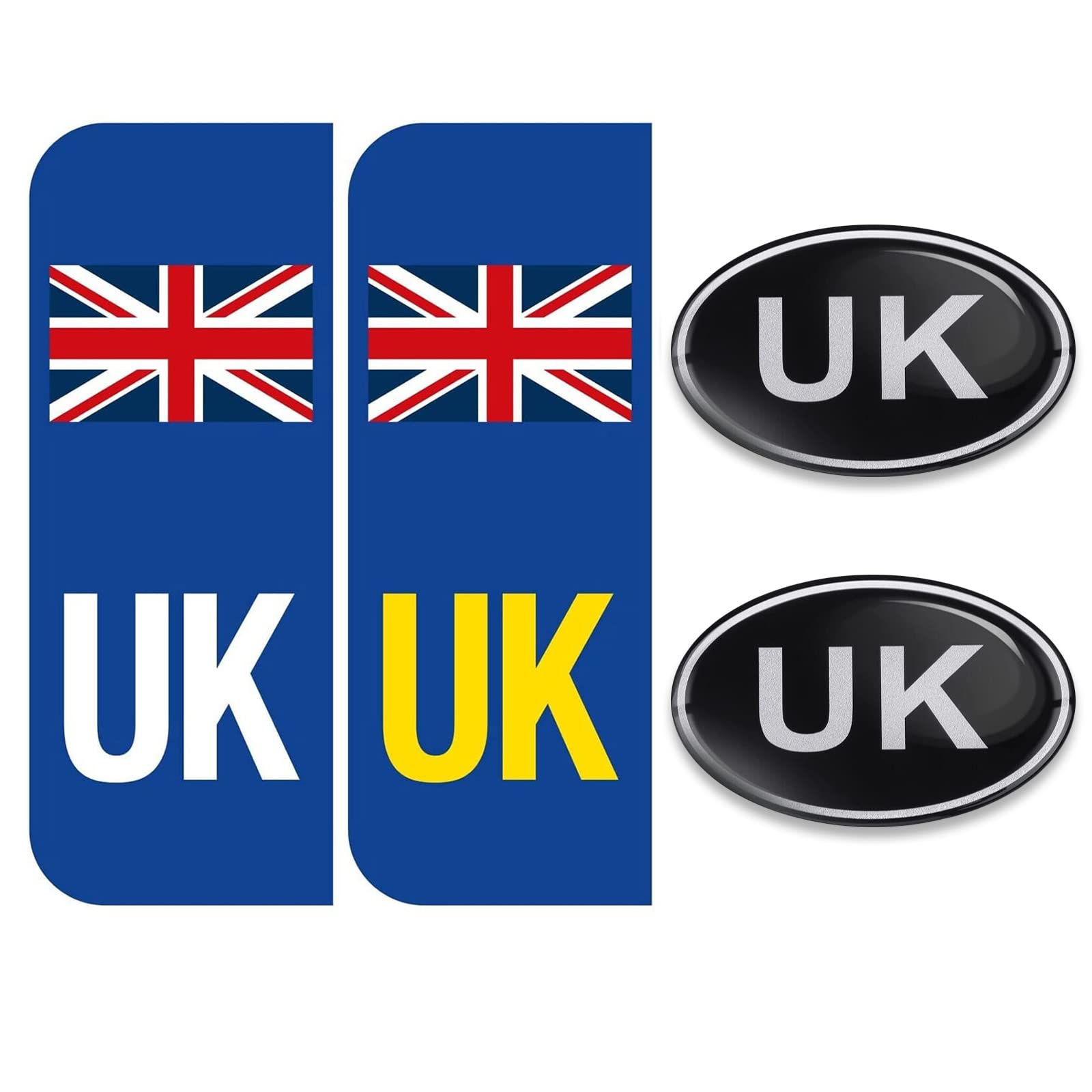 Union Jack Car Sticker Pair Of Union Jack UK Flag Vinyl Stickers For ...