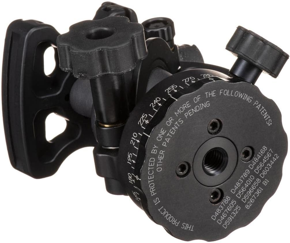 Acratech Ultimate Ballhead with Quick Release, / Detent Pin, with Left Sided Rubber Main, and Pan Knobs, Supports 25 lbs.