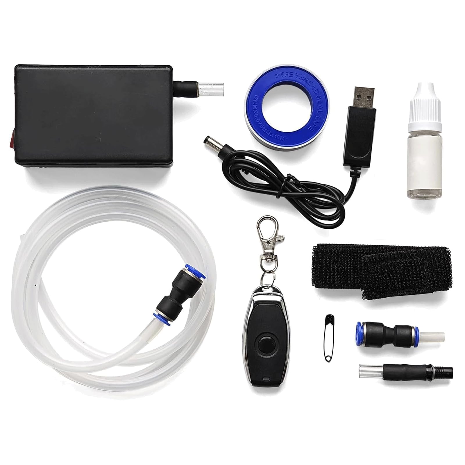 Mini Fogger Machine Remote Control Mini Battery Powered Fog Machine Foggy Smoke Maker Large Volume Generator Kit for Photography Cosplay Creation Airflow Testing