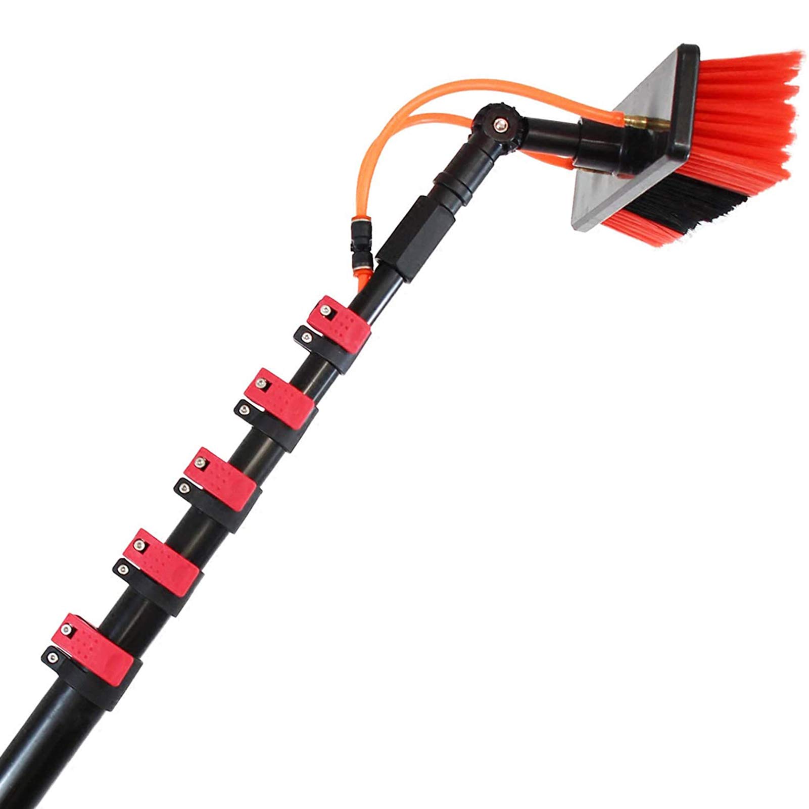Washing Set Equipment Telescopic Extension Cleaning Pole, 6M-9M Suitable for Photovoltaic Panel Cleaning, Trucks Windows, Window Glass Wall,20ft/6m