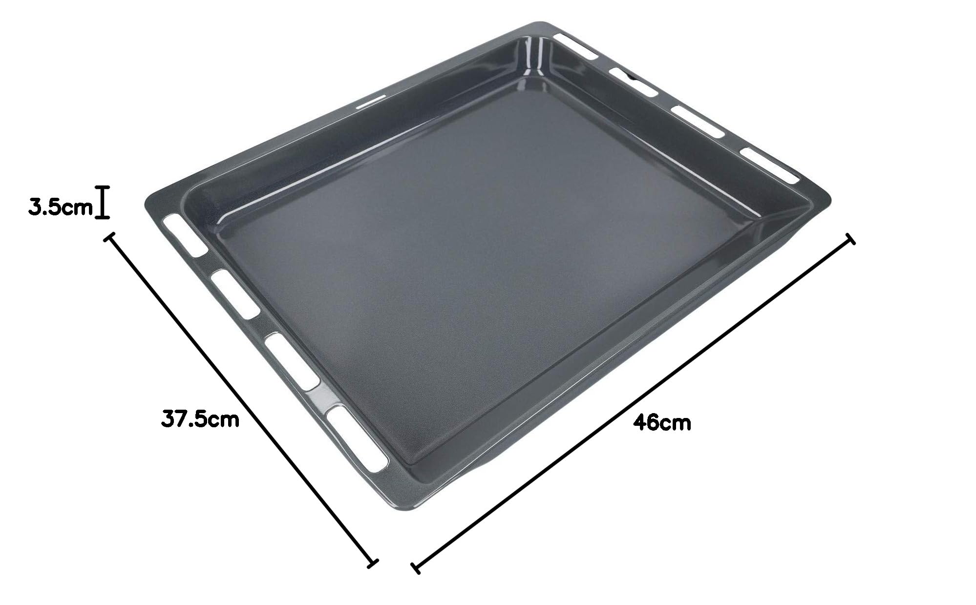 LUTH Premium Profi Parts Backblech Fettpfanne hoch kompatibel mit Bosch HEZ432002 00742586 465x375 mm für Backofen