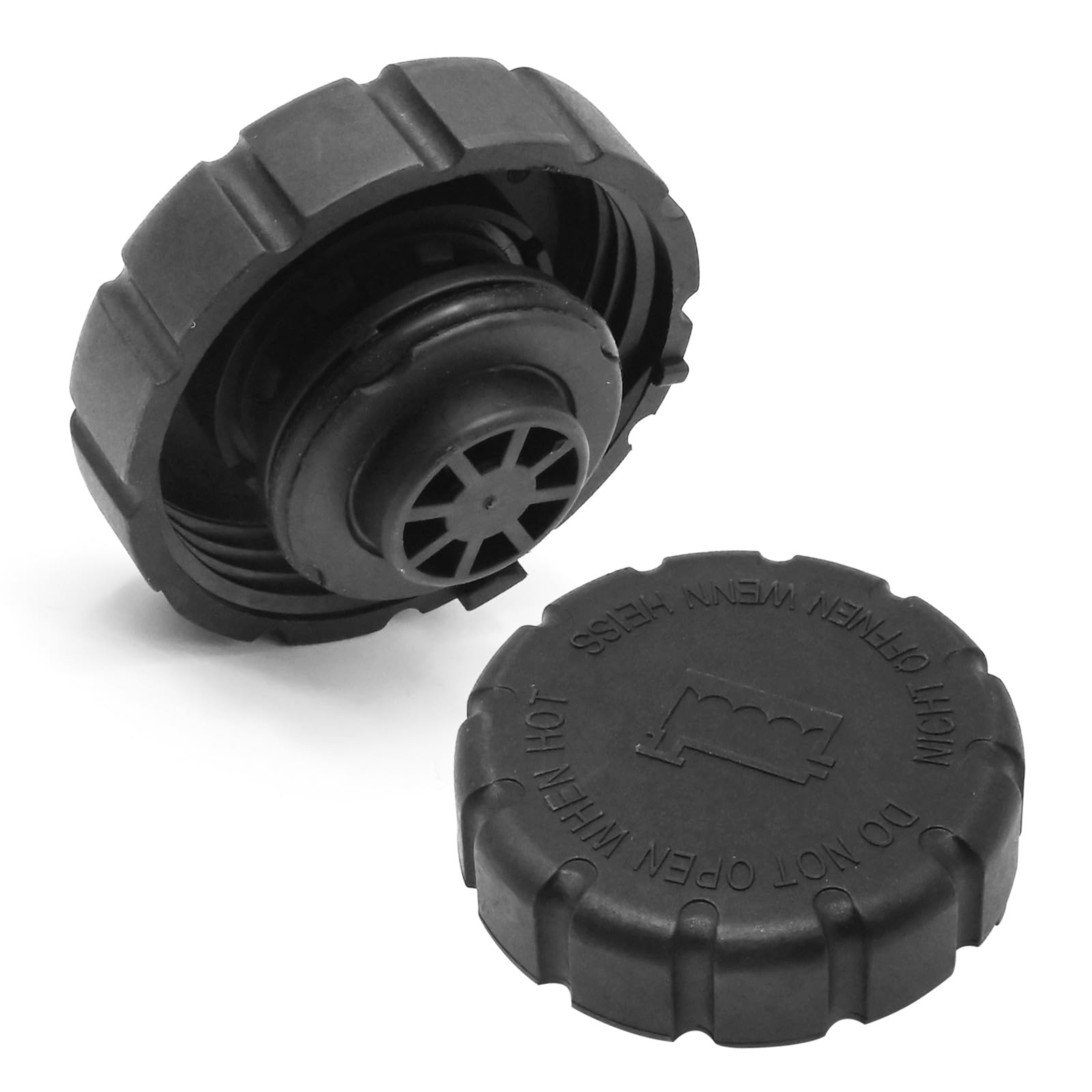 2Pcs 2105010615 Radiator Coolant Reservoir Expansion Tank Cap Replacement for Mercedes-Benz W140 W203 W204 C-Class CLA C350 C230 Kompressor CL65 AMG 300SL E430 E500 ML350 SLK320