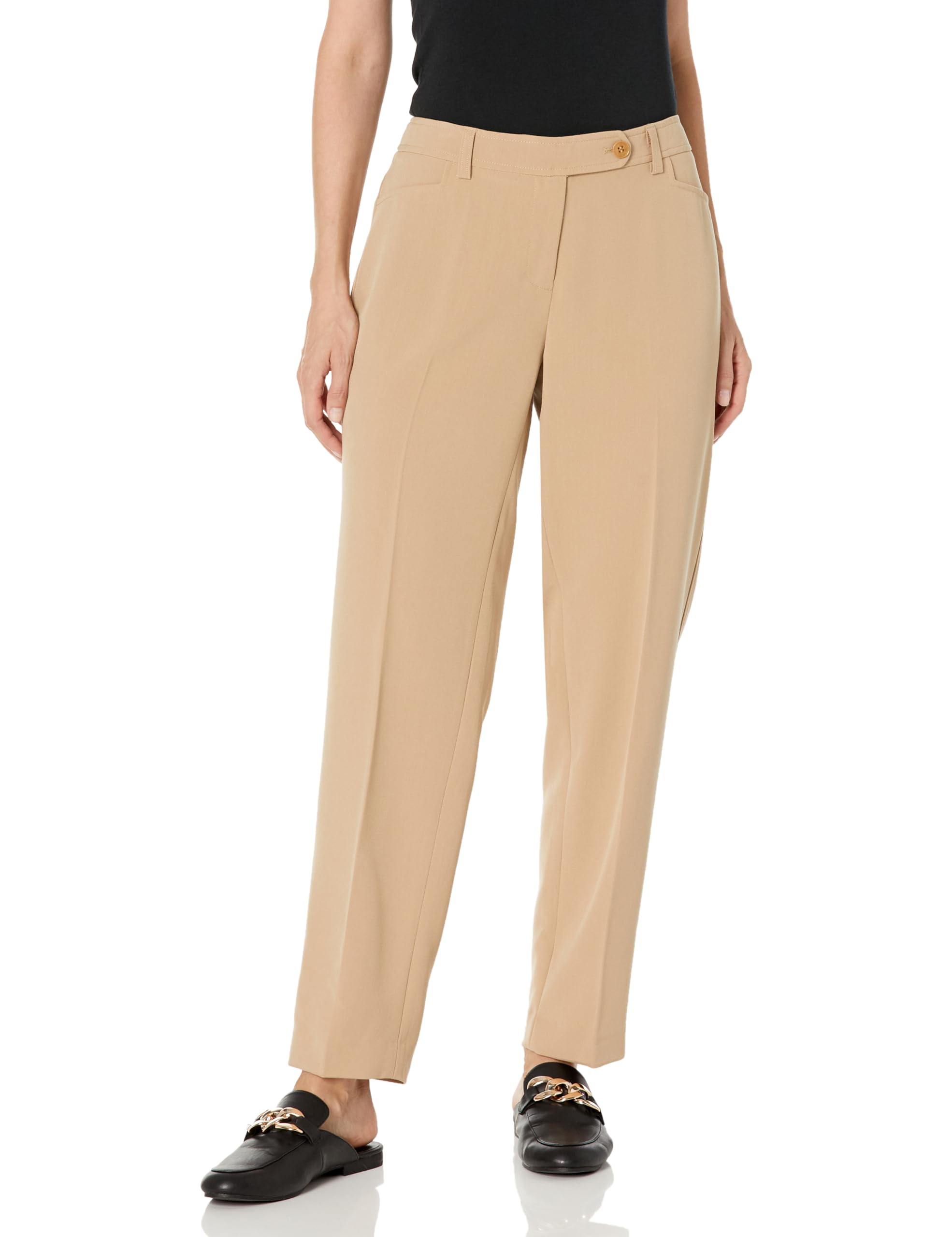 Jones New York Womens Stretch Knit Slim-Leg Pant