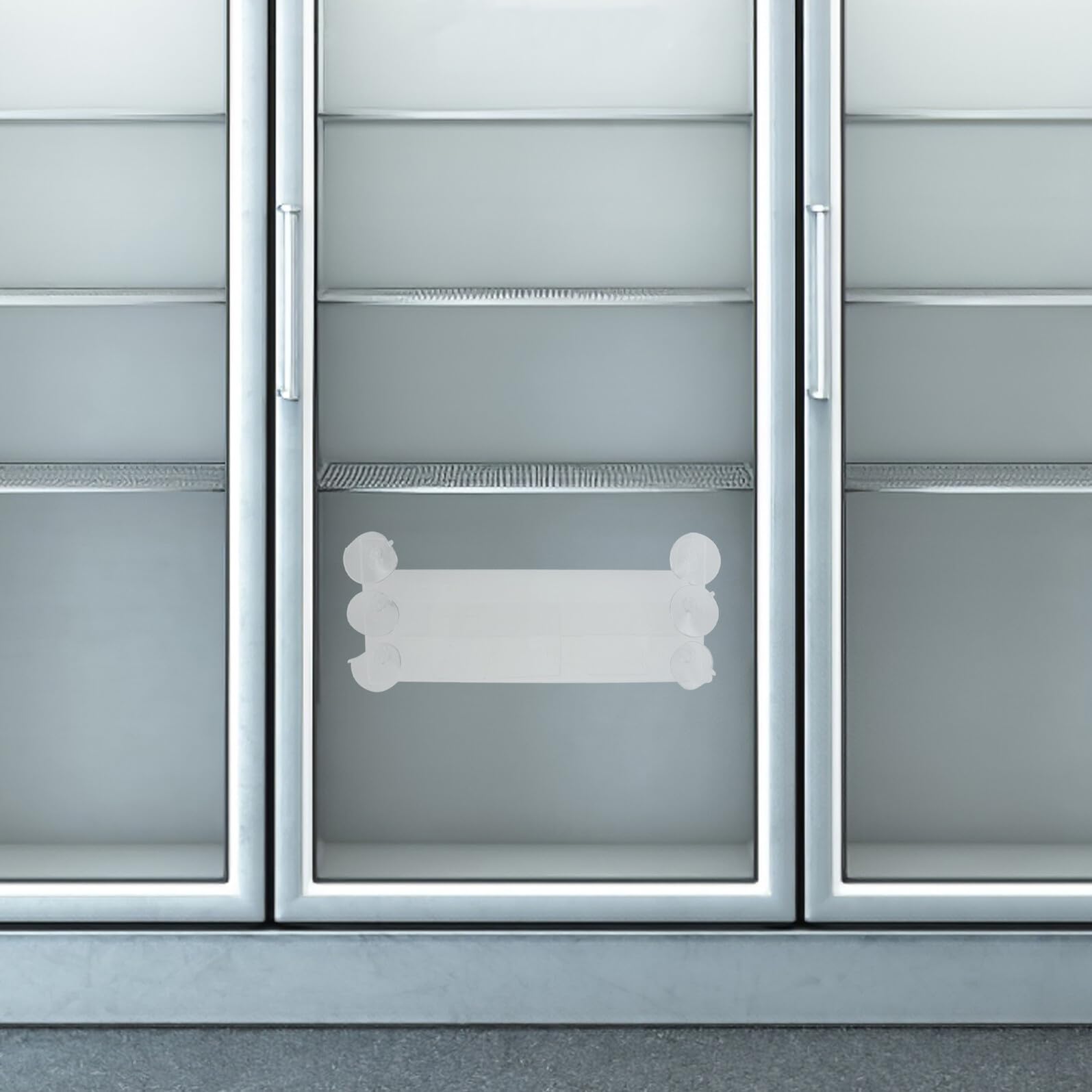 TOYANDONA Organizador para Puerta de Nevera con Ventosas Ajustables Divisor Transparente de Acrílico Resistente Compartimentos Extraíbles para Chocolates Latas y Alimentos Envasados