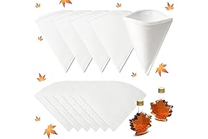28-Piece Maple Syrup Filter Kit || Reusable Synthetic Filter Cones