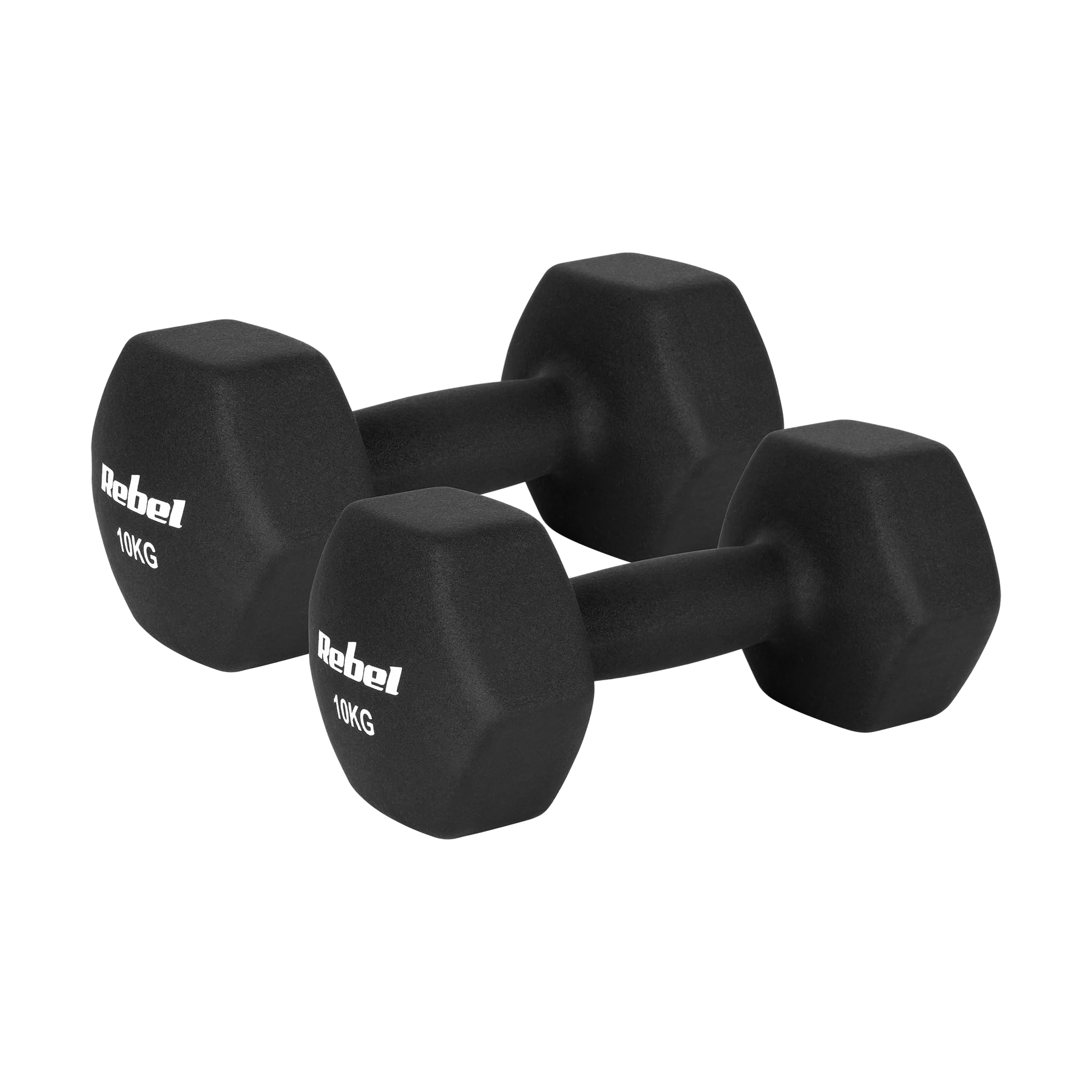 Rebel Electro Hantelki Żeliwne Neoprenowe HEX 2x10kg