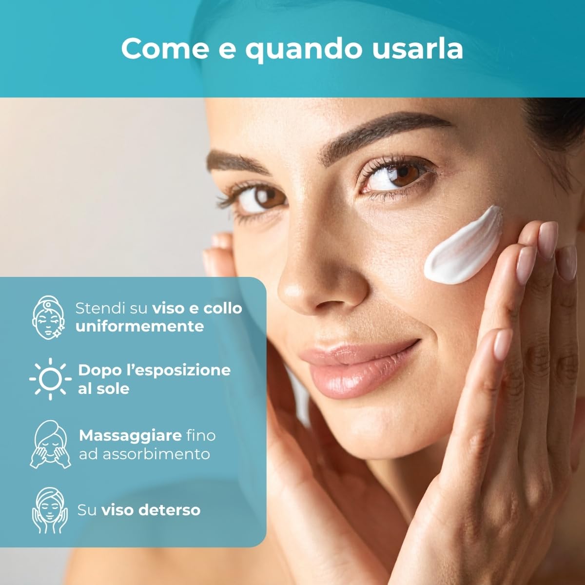 Bottega Verde - SOL Argan, Crema Viso Doposole, 50 ml, Antietà Nutriente, Prolunga l’Abbronzatura, Idrata e Dona Sollievo, con Olio di Argan e Collagene Vegetale, Per Tutti i Tipi di Pelle