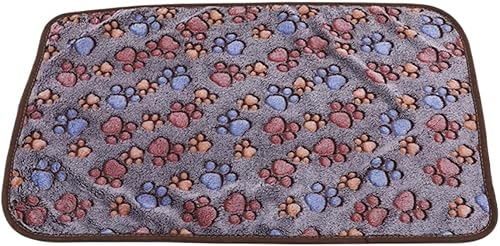 VOODUE Manta para mascotas Cama Perros Cachorro suave y linda impresión mascotas forro polar para dormir para perros y gatos precioso cojín (color