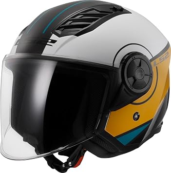 Open Faced Motorcycle Helmet. LS2 Airflow II ECE 22.06 - COVER