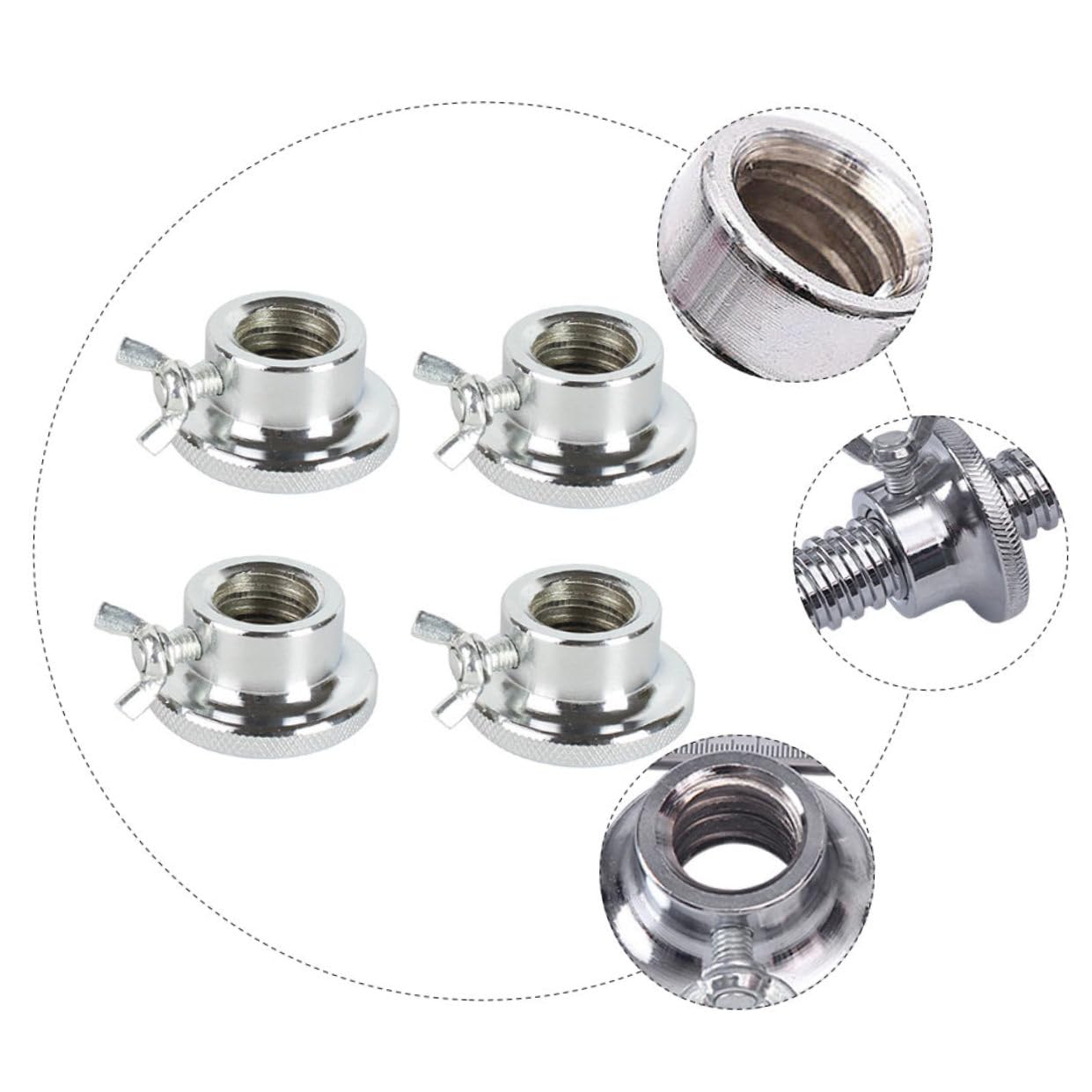 Cabilock 4 piezas Conjunto de Tuercas de Seguridad Antideslizantes para Barra de Pesas Collar de Sujeción Doble Bloqueo Hierro Resistente y Duradero para Entrenamiento Gimnasio y Casa