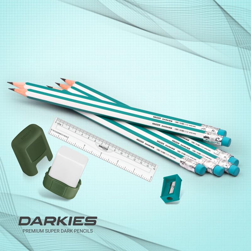 Image of HAUSER ARTZ Dark Pencils Set 20 Pcs Multicolor Pencils | Extra Dark Lead for Smooth Writing | Ideal for Kids School Use & Drawing