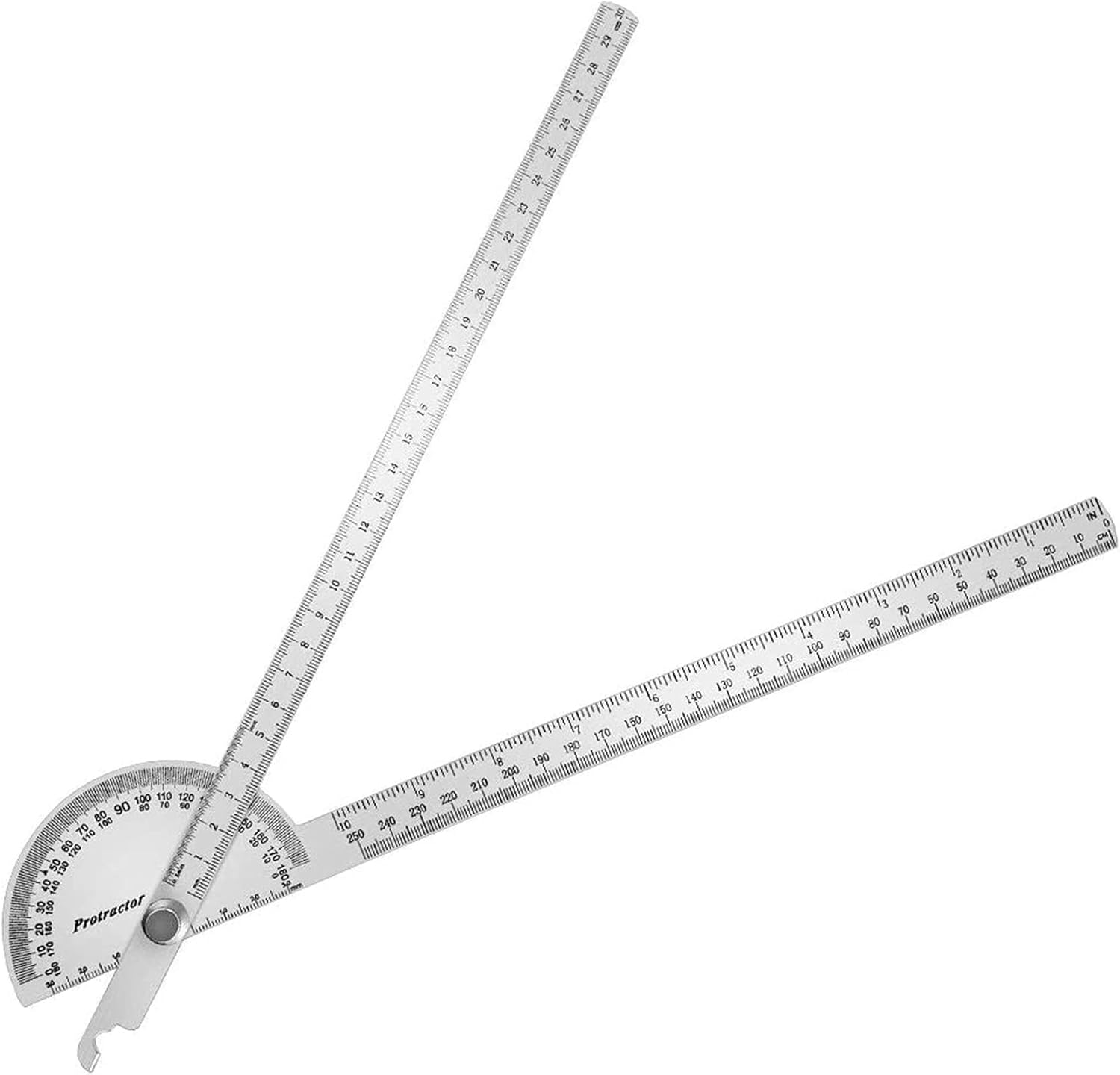 Stainless Steel Angle Ruler Protractor Multipurpose Function Angle