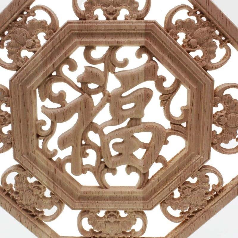Moulure decorative fleur en bois sculpte applique chic pour meubles