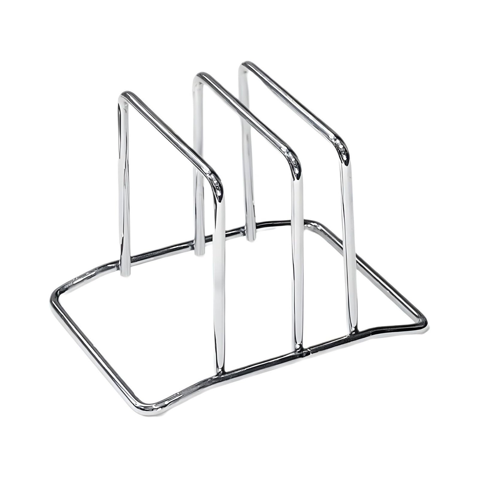 Msioytog Duals Slot Stainles Steel Cutting Board Rack Rusts Resistant Compacts Design Kitchen Organizers for Countertop Spac Optimization Rusts Proof Chopping Board Storage Rack