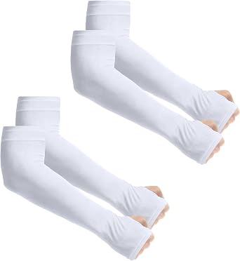 Arm Sleeves with Thumb Hole,Cooling UV Sun Protection Sleeves for Men/Women