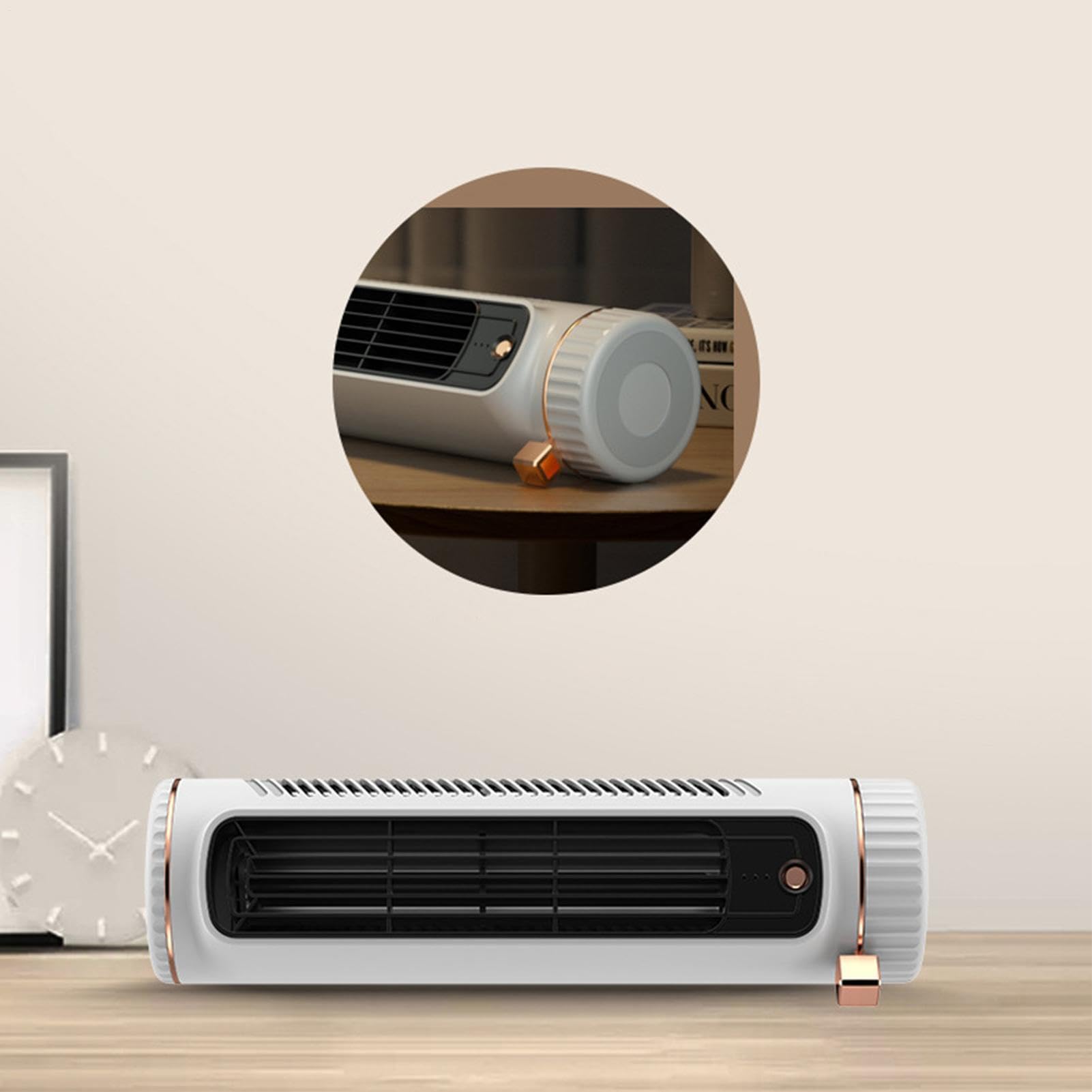 ventilatore a torre, silenzioso, senza lama, 3 velocità, ricaricabile, da tavolo, ventole che si raffreddano come i condizionatori d'aria | per casa, camera da , ufficio