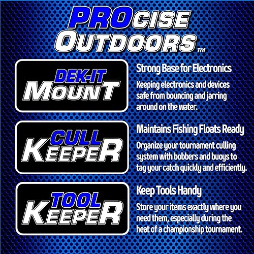 image for PROcise Outdoors Dual Dash Mount, Boat Fish Finder Holder, 24.75in Lon