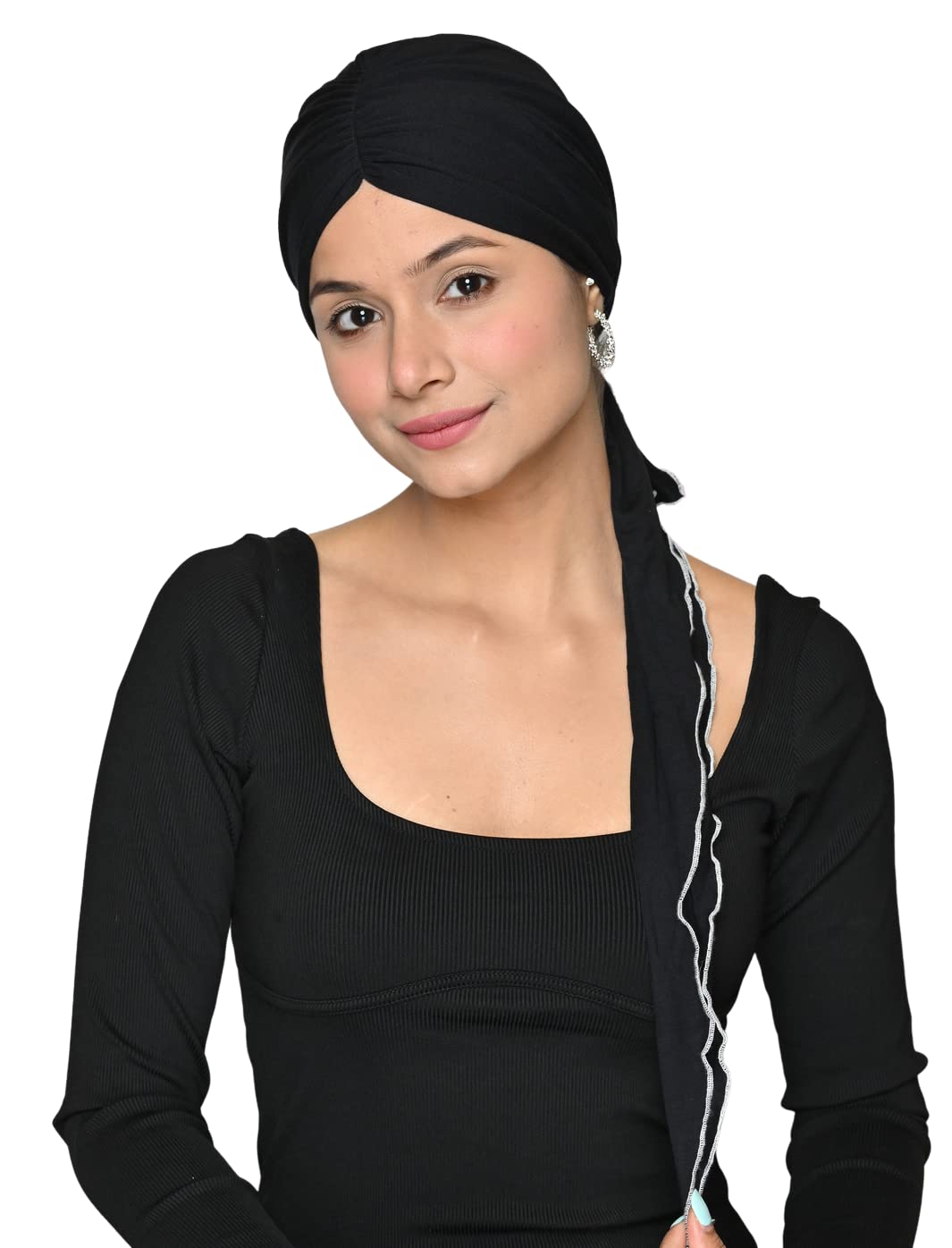 Bamboo Viscose Hijab Pre-Tie Headwear for Women (SS412_Multicolor)-image-28