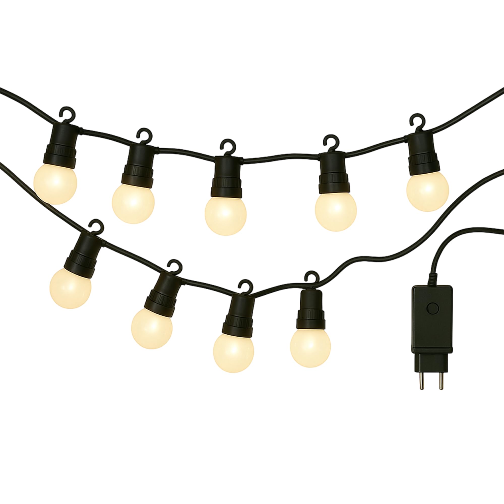 Guirlande lumineuse LED blanche chaude pour intérieur - Design moderne et élégant, câble de 5 m avec minuterie incluse