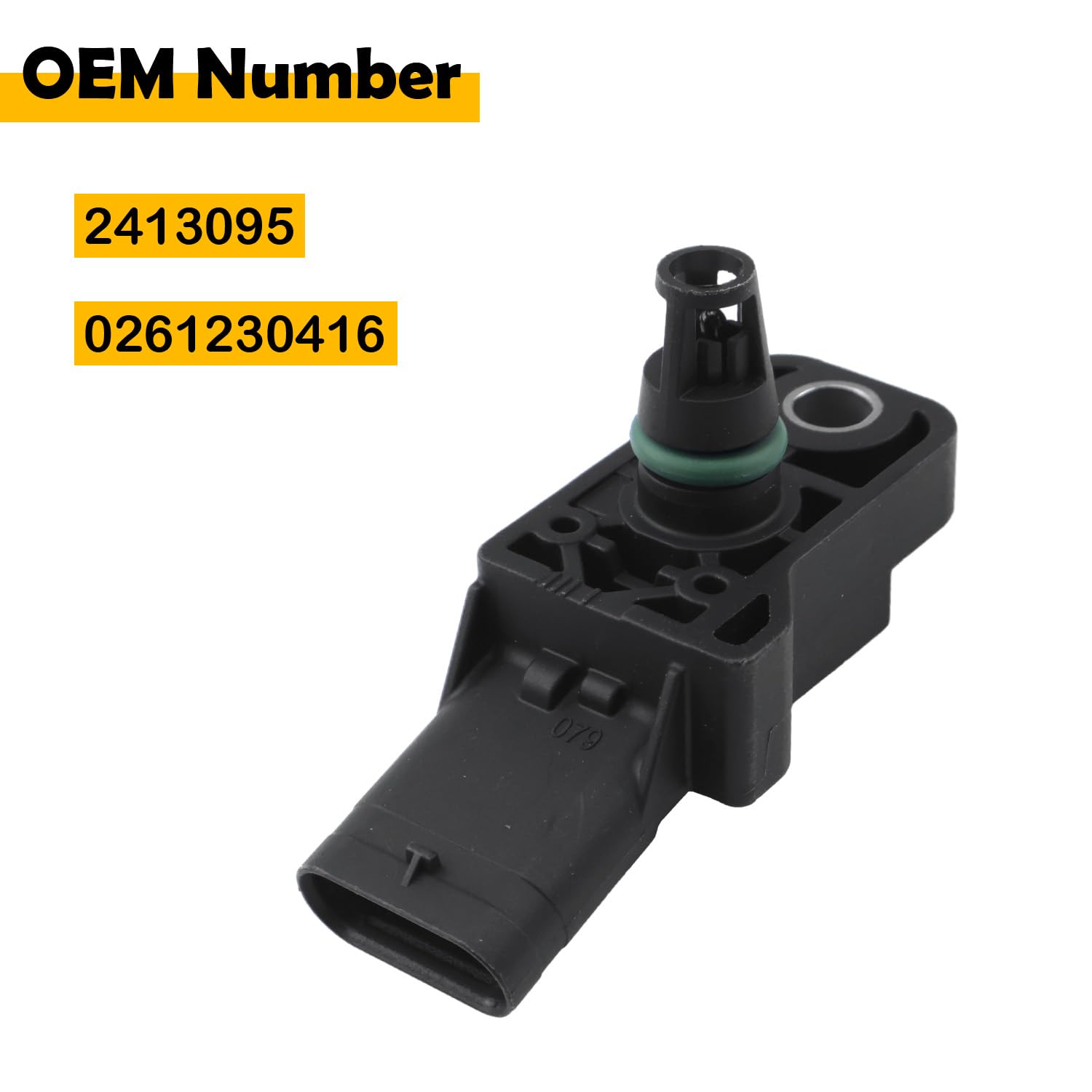 2413095 3-Bar T-Map Sensor Replacement Compatible with Polaris RZR XP Turbo/Turbo S/Pro XP/Turbo R 2016-2024, Replaces Bosch 0261230416