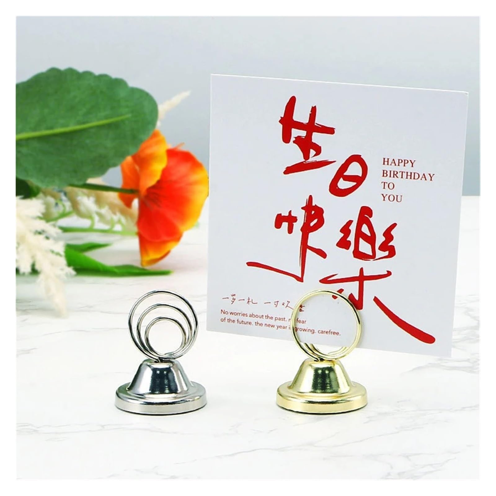 30 piezas Porta números de mesa tarjetas lugar | Nombre Clips for menú Soportes for carteles de mesa pequeños(Silver)