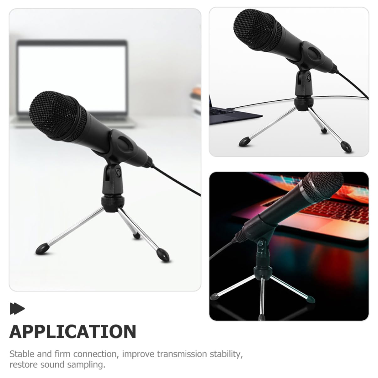 YARNOW Microfono Condensatore USB Set da 1 Materiale Abs e Metallo Connessione Stabile senza Ritardi per Registrazione Studio e Gaming per Performance