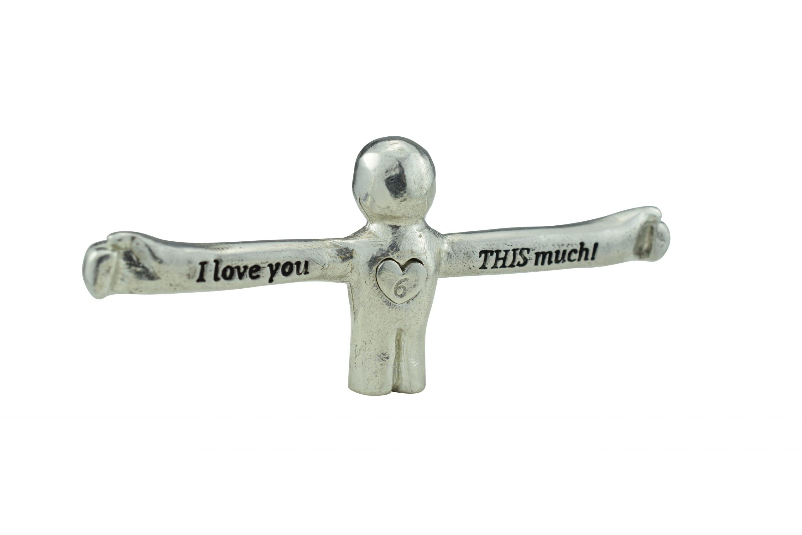 Pirantin I Love You This Much Figure - 6Th Anniversary Unique Gift For Husband Or Wife (Ilytm06)